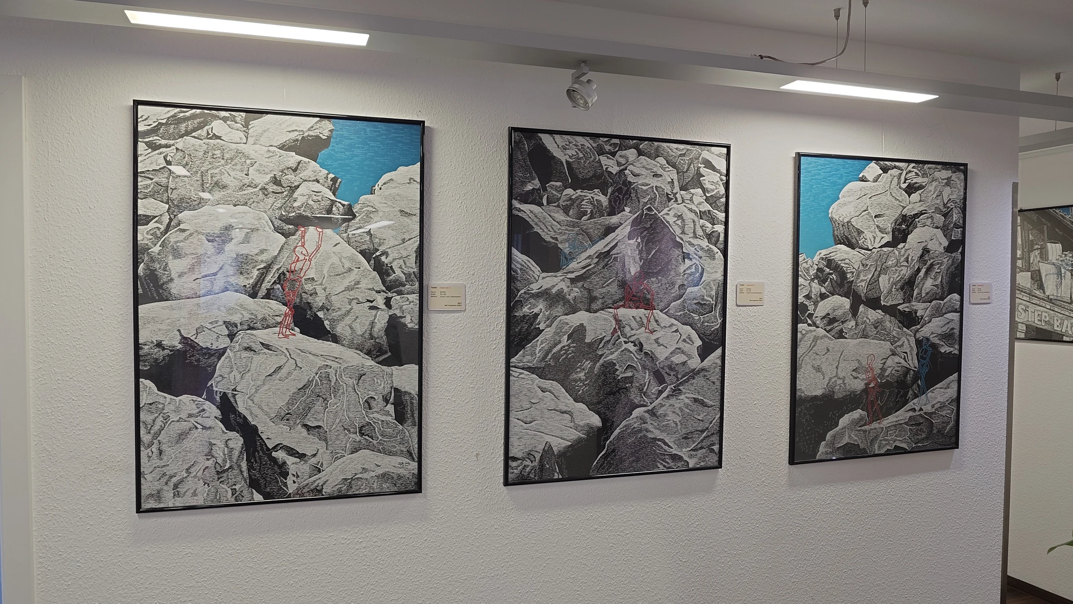 Ausstellungsansicht: Ex-Position im Hausarztzentrum Kemnade · Bochum