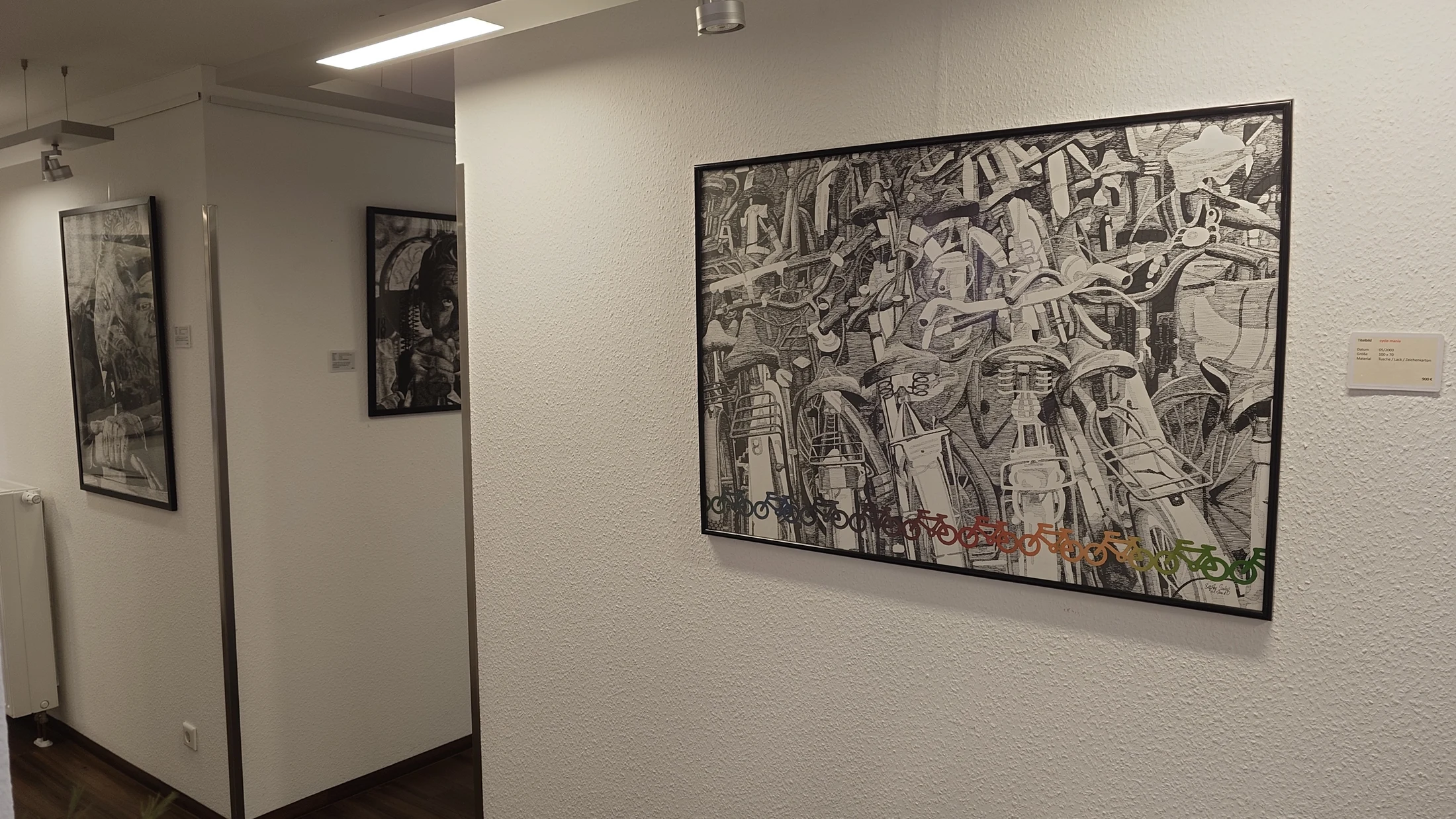 Ausstellungsansicht: Ex-Position im Hausarztzentrum Kemnade · Bochum